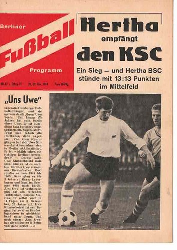 Fussball programmheft 64 65 - , 64/65
