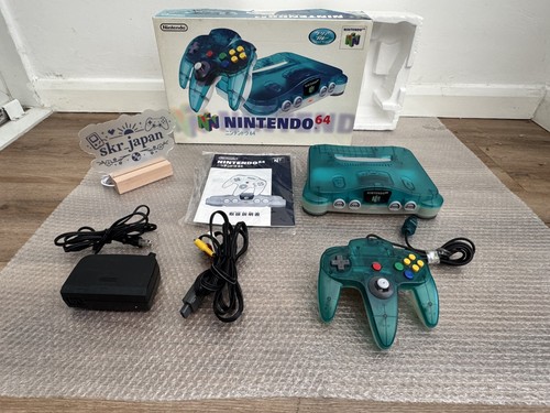 Nintendo n64 ice blue clear - nintendo,