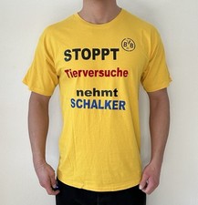 BVB Anti Schalke 04 T-Shirt Größe M Borussia Dortmund Ultras Fan Rarität Selten