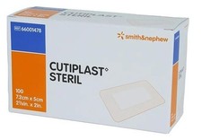 CUTIPLAST STERIL 7,2 x 5cm polsternder Wundverband Pflaster (100 Stück) 66001478