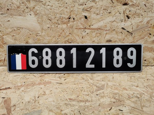 Altes nummernschild frankreich - altes,