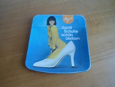 Alter Zahlteller Wechselgeldteller Werbung für Schuhe 50er 60er Jahre