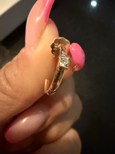 585 gelbgold creolen huggie - 585,