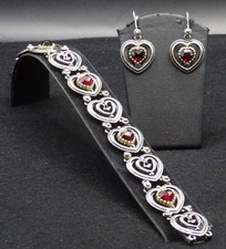 Herz Granat Set:  925 + 835