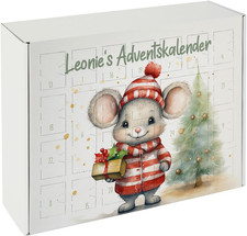 Striefchen® personalisierter DIY Adventskalender mit niedlichem Maus Motiv