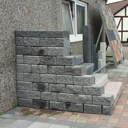 Trockenmauer betonstein - trockenmauer,