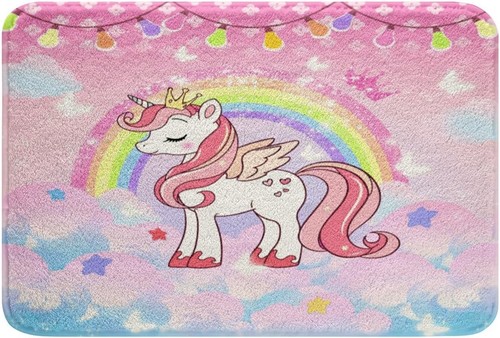 Badteppich einhorn glitzer - badteppich,