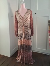 Spell And The Gypsy Dress  Xxs fällt wie S Rosa/ Braun  Maxikleid  Hippie Boho