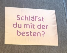 Postkarte "Schläfst du mit