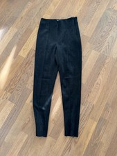 Zara Lederleggings Wildlederoptik schwarz S 36 - guter Zustand