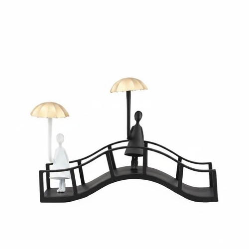 Metallskulptur brücke mit - metallskulptur,
