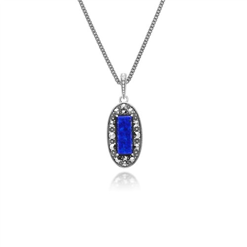 Art oval lapislazuli - lapislazuli, &