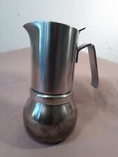 Stella Lucida,Espressokocher,Mokkabereiter,2 bis 4 Tassen,Edelstahl,Vintage