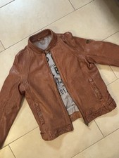 Camp David Lederjacke Braun, Größe M | Sehr guter Zustand!
