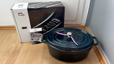 Staub Cocotte Gusseisen Oval Bräter 37 cm - La Mer 8l