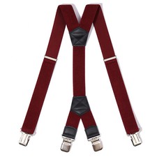 Rote Hosenträger Y-Form