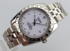 TUDOR Classic Date Automatic - 21010 - White Diamond Dial - 38 mm - serviced
