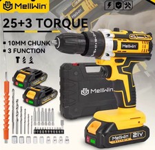 Akku-Bohrschrauber 21V - Schlagschrauber & 2 Geschwindigkeiten mit Lithium Akku