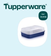 Tupperware Naschkätzchen groß Bellevue 2,5L Box Schatzkiste Tupper Dose blau NEU