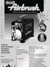 REVELL 39137 AIRBRUSH - KOMPRESSOR "STANDARD CLASS" Luftpumpe Lackieren 