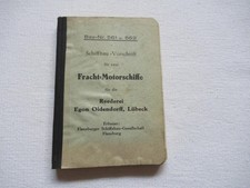 Marine Schiffbau Vorschrift 2  Fracht- Motorschiffe 561 und 562 Oldendorf 1956
