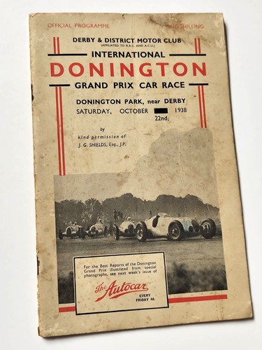 Original 1938 donington grand - donington,
