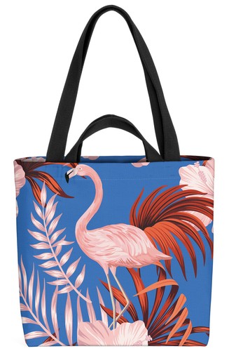 Vintage pink flamingo hibiskus - vintage,