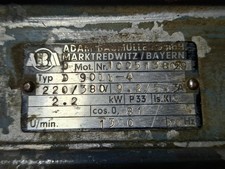Adam Elektro Motor 380V 50Hz 2,2 KW 1380 U/min