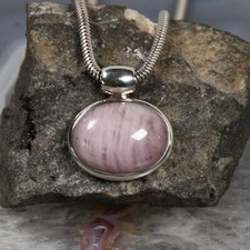 Kunzit Anhänger, 925er