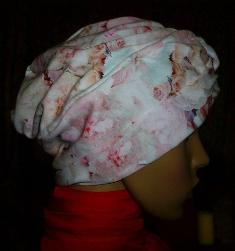 Turban hijab weiß rosen - ❤️turban,