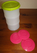 Tupperware Stapelei rund grün