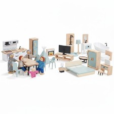 Holz puppenhaus möbel set - puppenhaus, 36