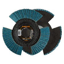 RHODIUS Fächerscheibe VISION PRO 10 Stück Ø 115-125 mm, Korn 40-80, für Metall
