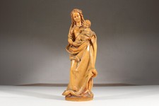 Holzfigur Madonna mit Kind
