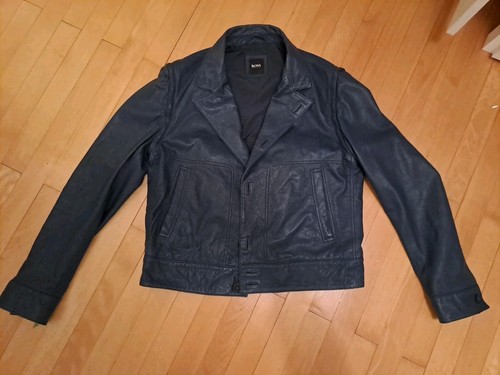 Lederjacke lammleder hugo boss - lederjacke,