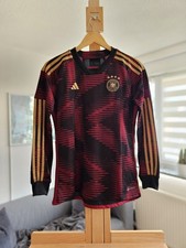 Adidas Deutschland Trikot Away 2022 - Größe M | Langarm | schwarz rot gold