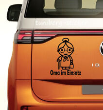 Auto Aufkleber "Oma im Einsatz"  10x12cm  Versandkostenfrei  Sticker Großeltern 