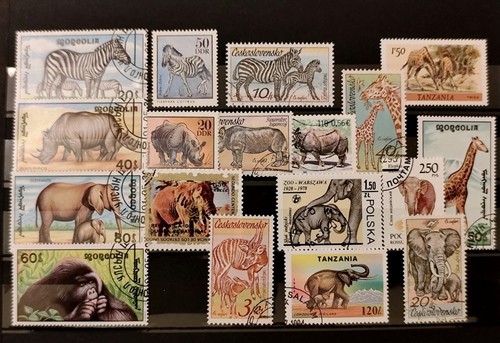 Briefmarken sammlung wildtiere - sammlung,