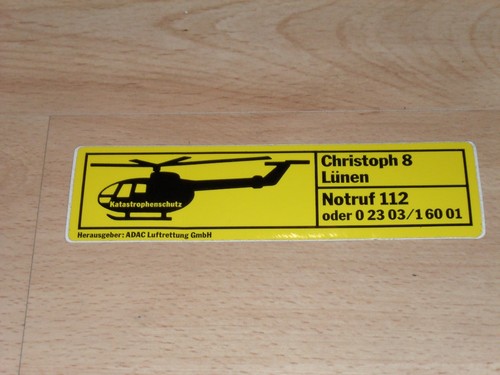 Adac luftrettung aufkleber - adac,