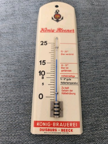 Emailschild thermometer könig - emailschild,