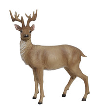 Deko Hirsch Elch Rentier Hirschkuh Kuh Reh Rehkitz Garten Tier Figur Skulptur 