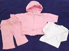 Prenatal 3tlg.Baby-Anzug Gr.62 wattierte Kapuzen-Jacke Hose LAShirt rosa Mädchen