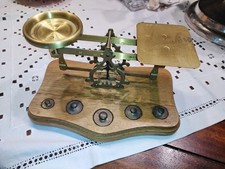 Kleine alte Waage Westa holz messing bis 50 gramm Nachlass