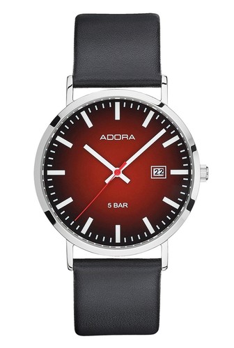 Adora herrenuhr leder rot - adora,
