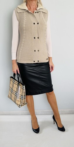 Jacke weste mit pelzkragen - weste,