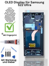Display für Original S22 Ultra  S908 OLED Bildschirm Touch Screen Fingerprint