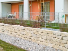 M2 Gartenmauer Mauerstein Dietfurter Kalkstein 1to. Sichtschutz Naturstein Jura 