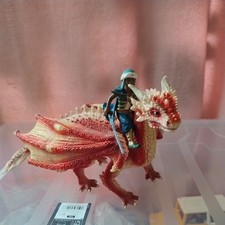 Schleich 70465 Junger Drachenreiter und Drache rot Sehr guter Zustand