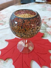 Partylite Teelichthalter Teelichtglas Mosaikdesign Siena 15 cm hoch Ersatzglas