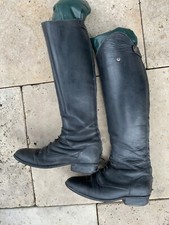 Sergio Grasso Reitstiefel Reißverschluss 38 XS Hoch eng schlank